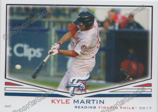2017 Reading Fightin Phils Kyle Martin