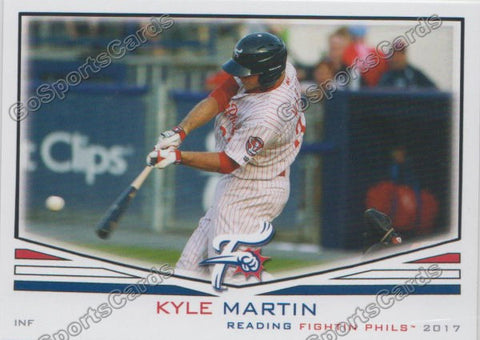 2017 Reading Fightin Phils Kyle Martin