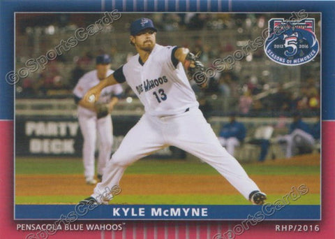 2016 Pensacola Blue Wahoos Kyle McMyne