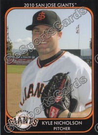 2010 San Jose Giants Kyle Nicholson