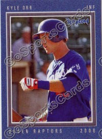 2008 Ogden Raptors Kyle Orr