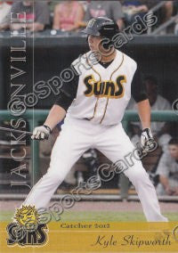 2012 Jacksonville Suns Kyle Skipworth