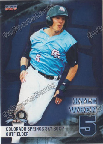 2017 Colorado Springs Sky Sox Kyle Wren