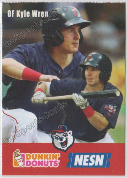 2018 Pawtucket Red Sox Dunkin Donuts SGA Kyle Wren