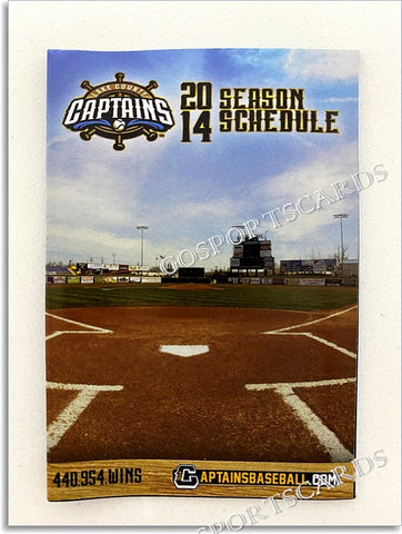2014 Lake County Captains Pocket Schedule