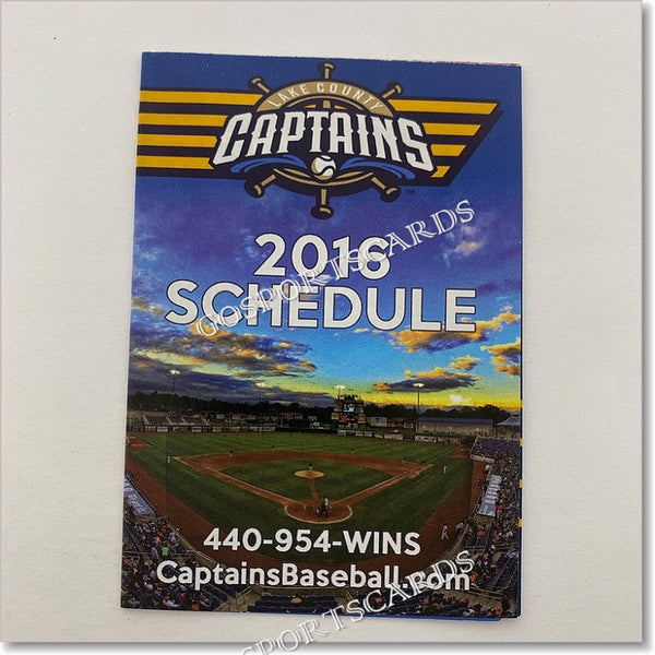 2016 Lake County Captains Pocket Schedule