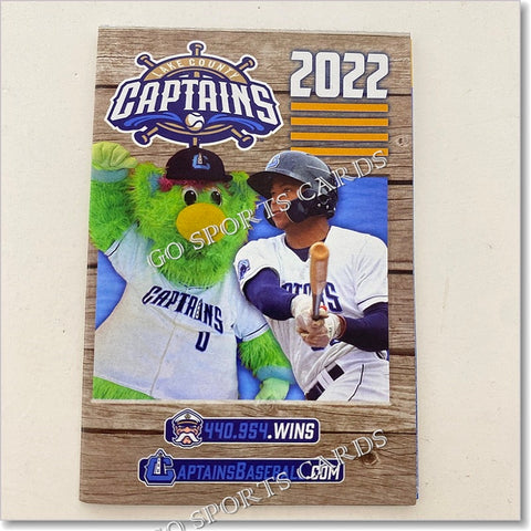 2022 Lake County Captains Pocket Schedule (Quentin Holmes, Mascot)