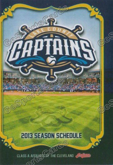 2013 Lake County Captains Pocket Schedule