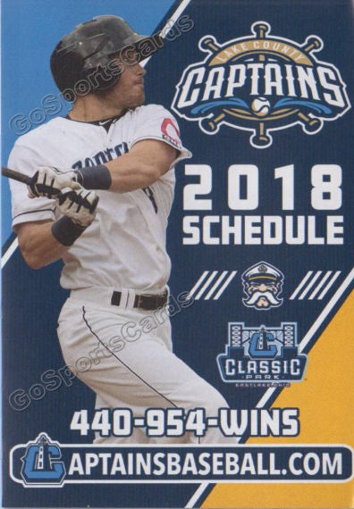 2018 Lake County Captains Pocket Schedule