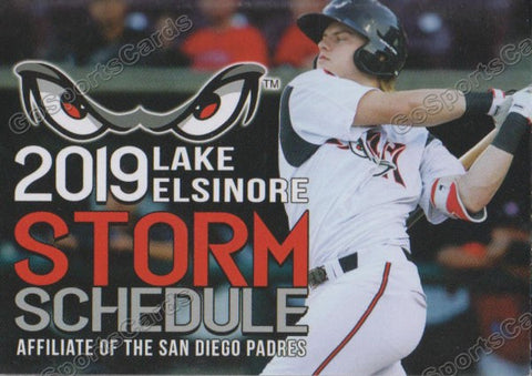 2019 Lake Elsinore Storm Pocket Schedule