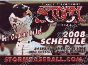 2008 Lake Elsinore Storm Pocket Schedule