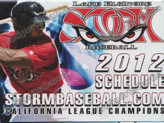 2012 Lake Elsinore Storm Pocket Schedule