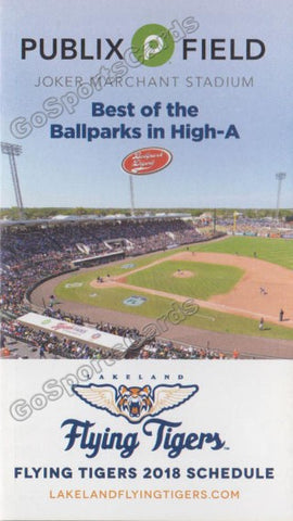 2018 Lakeland Flying Tigers Pocket Schedule