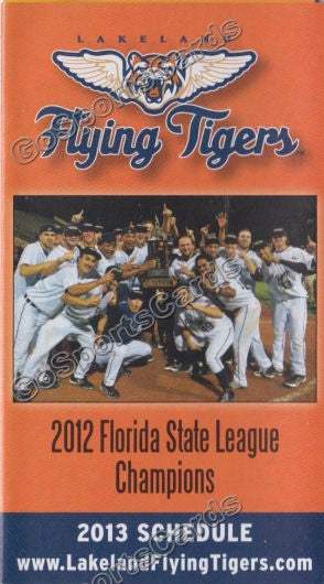 2013 Lakeland Flying Tigers Pocket Schedule (2012 FSL Champions)
