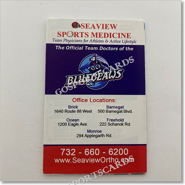 2016 Lakewood Blueclaws Pocket Schedule