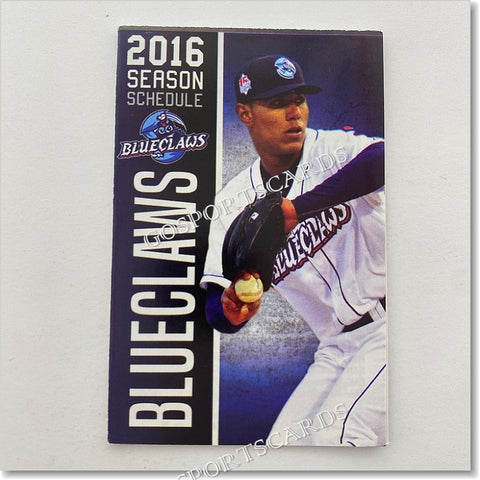 2016 Lakewood Blueclaws Pocket Schedule