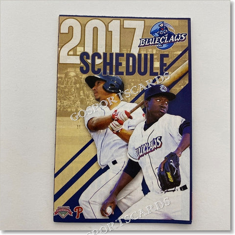 2017 Lakewood Blueclaws Pocket Schedule