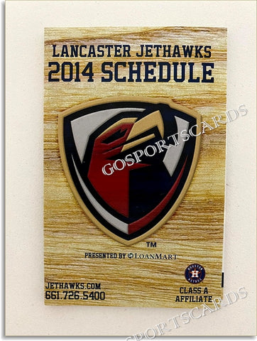 2014 Lancaster Jethawks Pocket Schedule