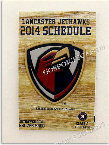 2014 Lancaster Jethawks Pocket Schedule