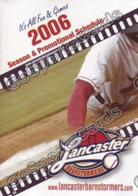 2006 Lancaster Barnstormers Pocket Schedule