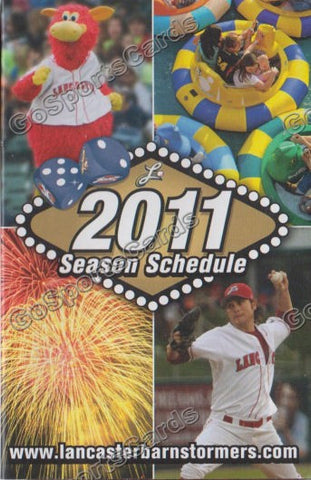 2011 Lancaster Barnstormers Pocket Schedule