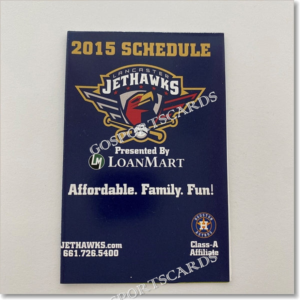 2015 Lancaster JetHawks Pocket Schedule