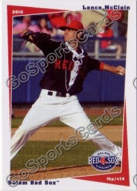 2010 Salem Red Sox Lance McClain