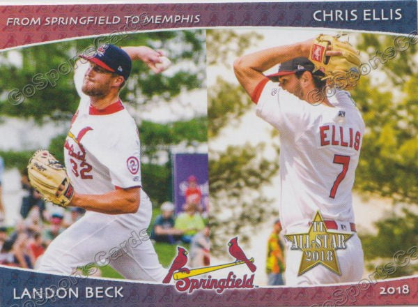 2018 Springfield Cardinals SGA Landon Beck Chris Ellis