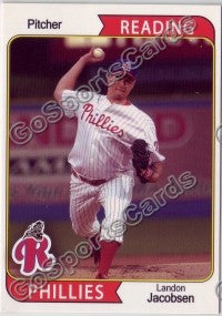 2007 Reading Phillies #12 Landon Jacobsen