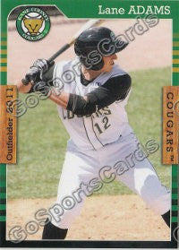 2011 Kane County Cougars Lane Adams