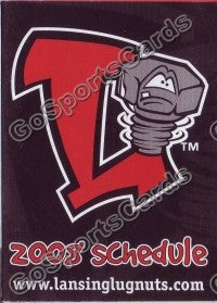 2008 Lansing Lugnuts Pocket Schedule