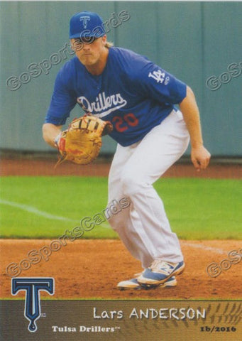 2016 Tulsa Drillers Lars Anderson