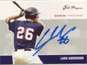 Lars Anderson 2007 Just Autographs #1 (Autograph)