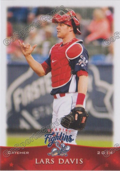 2014 Reading Fightin Phils Lars Davis