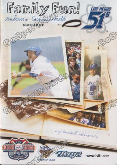 2011 Las Vegas 51s Pocket Schedule (JP Arencibia)