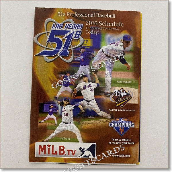 2016 Las Vegas 51s Pocket Schedule B