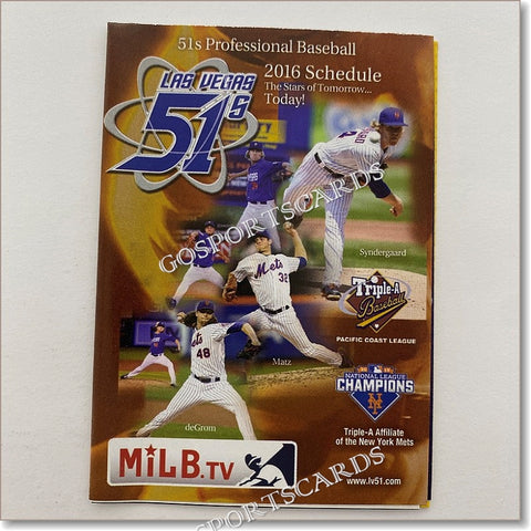 2016 Las Vegas 51s Pocket Schedule B