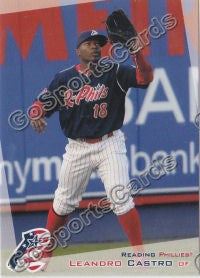 2012 Reading Phillies 2nd Leandro Castro
