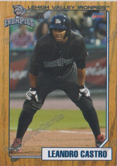 2014 Lehigh Valley IronPigs 2nd Leandro Castro