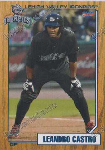 2014 Lehigh Valley IronPigs 2nd Leandro Castro