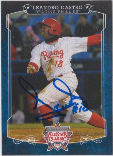 Leandro Castro 2012 Eastern League All Star (Autograph)