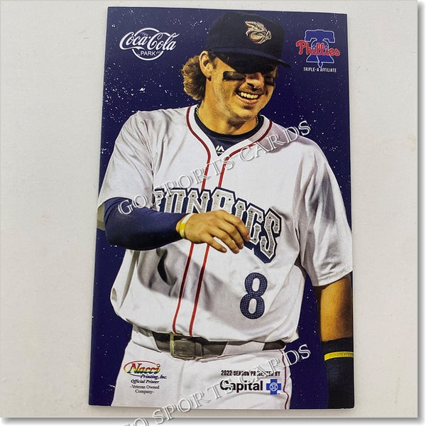 2022 Lehigh Valley IronPigs Pocket Schedule (Bryson Stott)