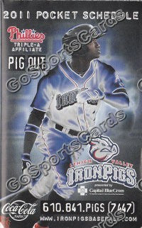 2011 Lehigh Valley IronPigs Pocket Schedule (Dominic Brown)