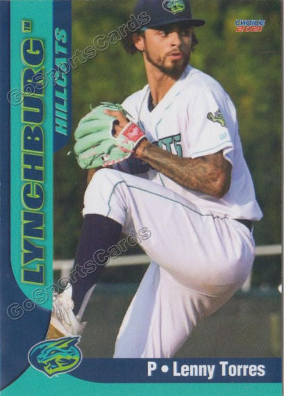 2021 Lynchburg Hillcats Lenny Torres