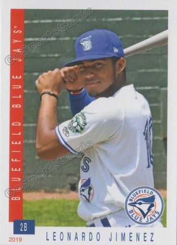 2019 Bluefield Blue Jays Leonardo Jimenez