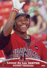 2009 Hickory Crawdads Leonel De Los Santos