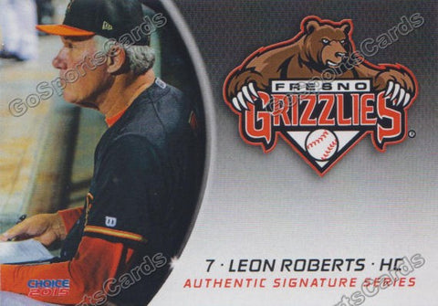 2015 Fresno Grizzlies Leon Roberts