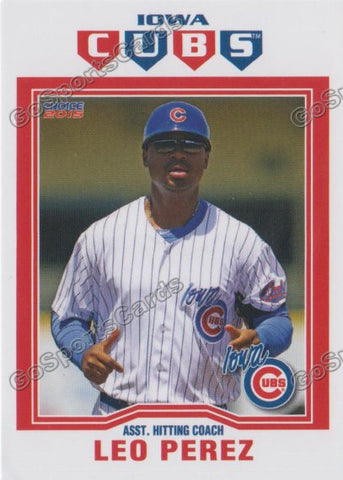 2015 Iowa Cubs Leo Perez