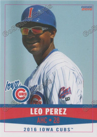 2016 Iowa Cubs Leo Perez