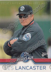 2012 Lakewood BlueClaws Les Lancaster